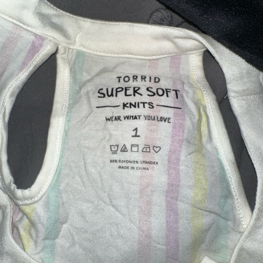 Torrid Candy Stripe Goddess Tank - Picture 4 of 4